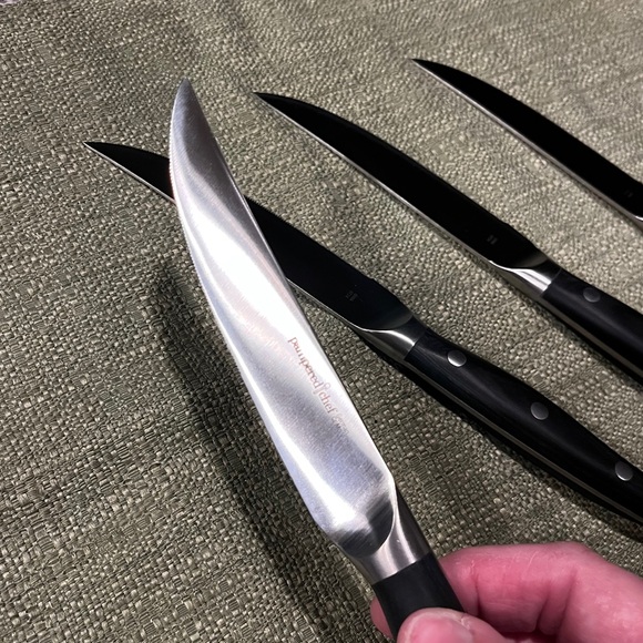 The Pampered Chef Other - Pampered Chef  BRAND NEW 
Set of Luxury Steak Knives 
in Black Wooden Case